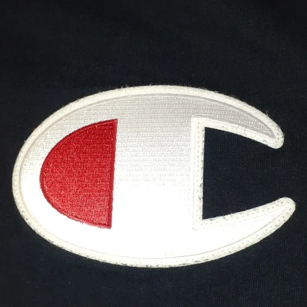 Champion‎ Heritage Big C Patch Black T-Shirt Large - Picture 3 of 5